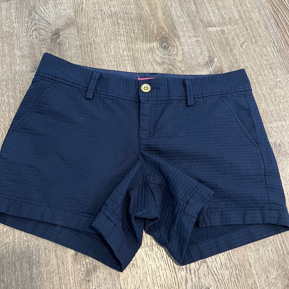 Lilly Pulitzer Shorts- navy blue size 8